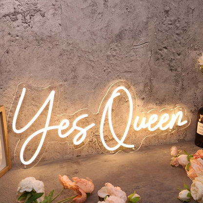 Yes Queen Yellow Custom Led Neon Sign - Shineneon