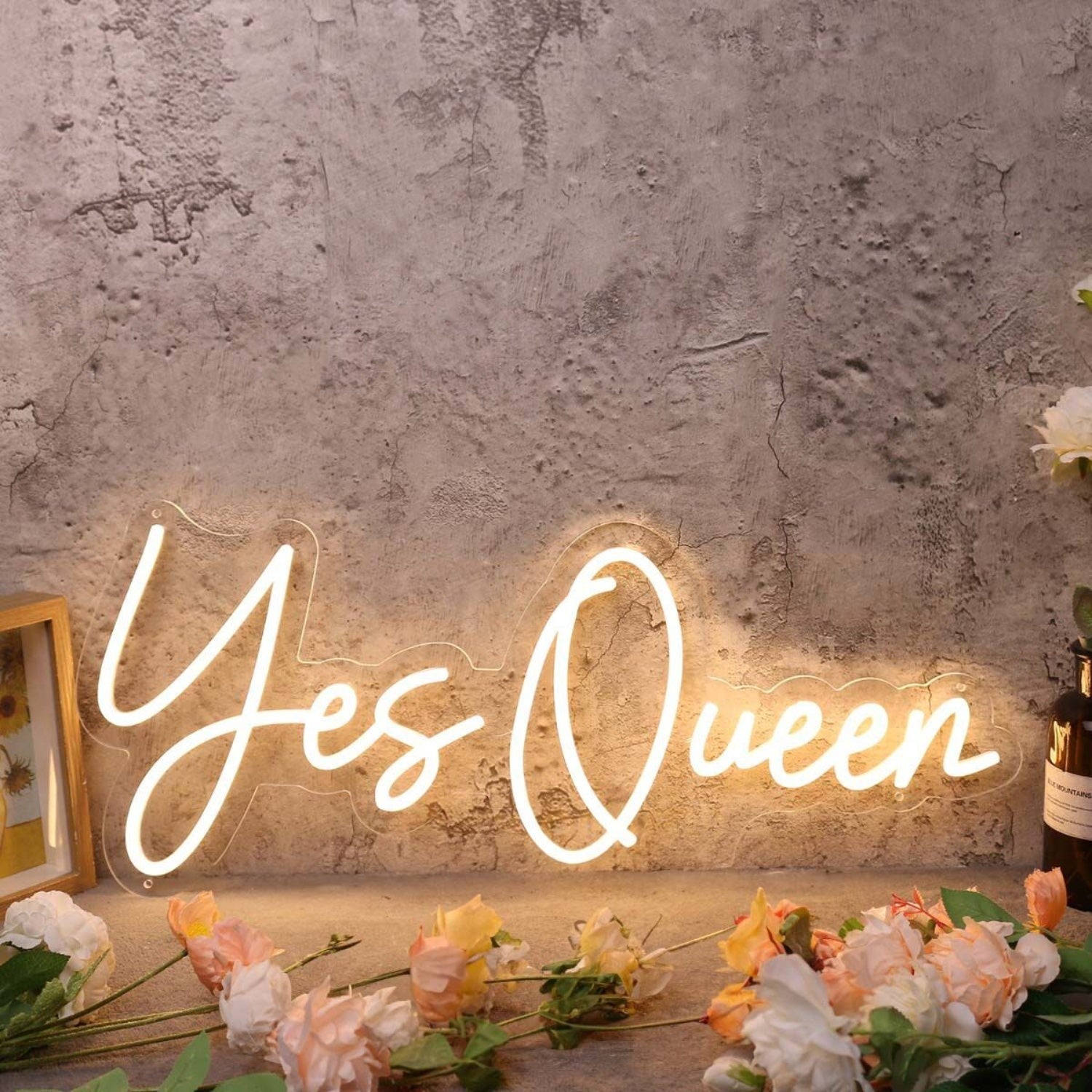 Yes Queen Yellow Custom Led Neon Sign - Shineneon