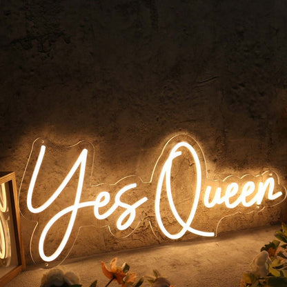 Yes Queen Yellow Custom Led Neon Sign - Shineneon