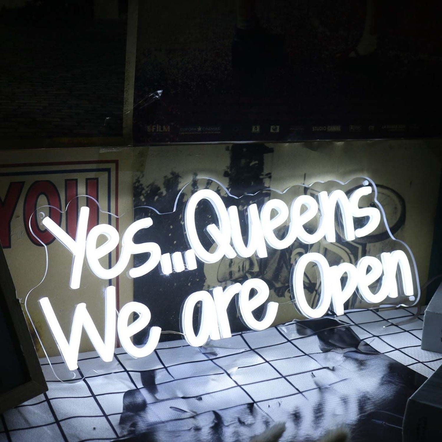 Yes Queens We Are Open White Led Neon Sign | Shineneon