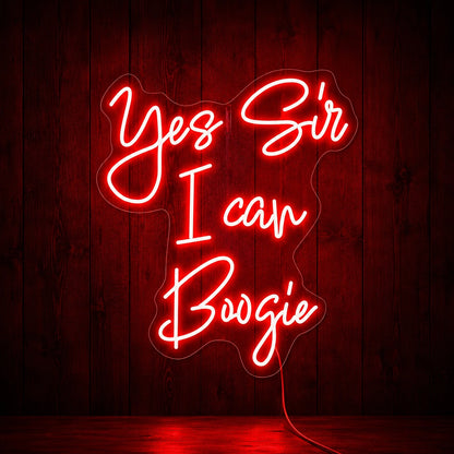 Yes Sir I Can Boogie LED Neon Sign high-converting product image