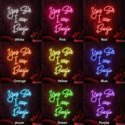 Yes Sir I Can Boogie LED Neon Sign - Shineneon