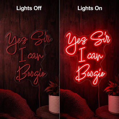 Yes Sir I Can Boogie LED Neon Sign - Shineneon