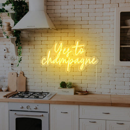 Yes To Champagne Elegant Neon For Celebrations | Shineneon