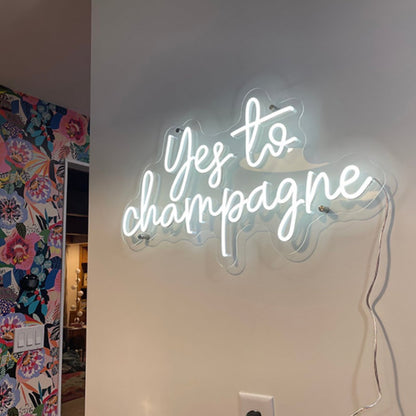 Yes To Champagne Elegant Neon For Celebrations | Shineneon