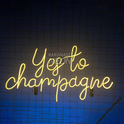 Yes To Champagne Led Neon Sign Led Decor | Shineneon