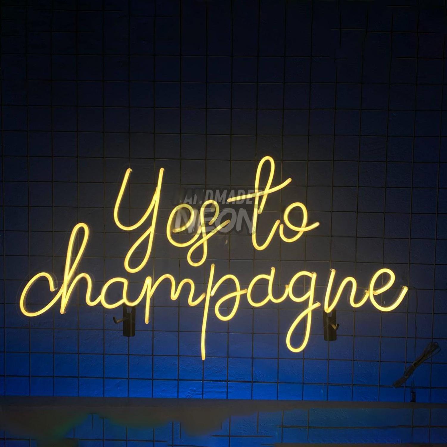 Yes To Champagne Led Neon Sign Led Decor | Shineneon