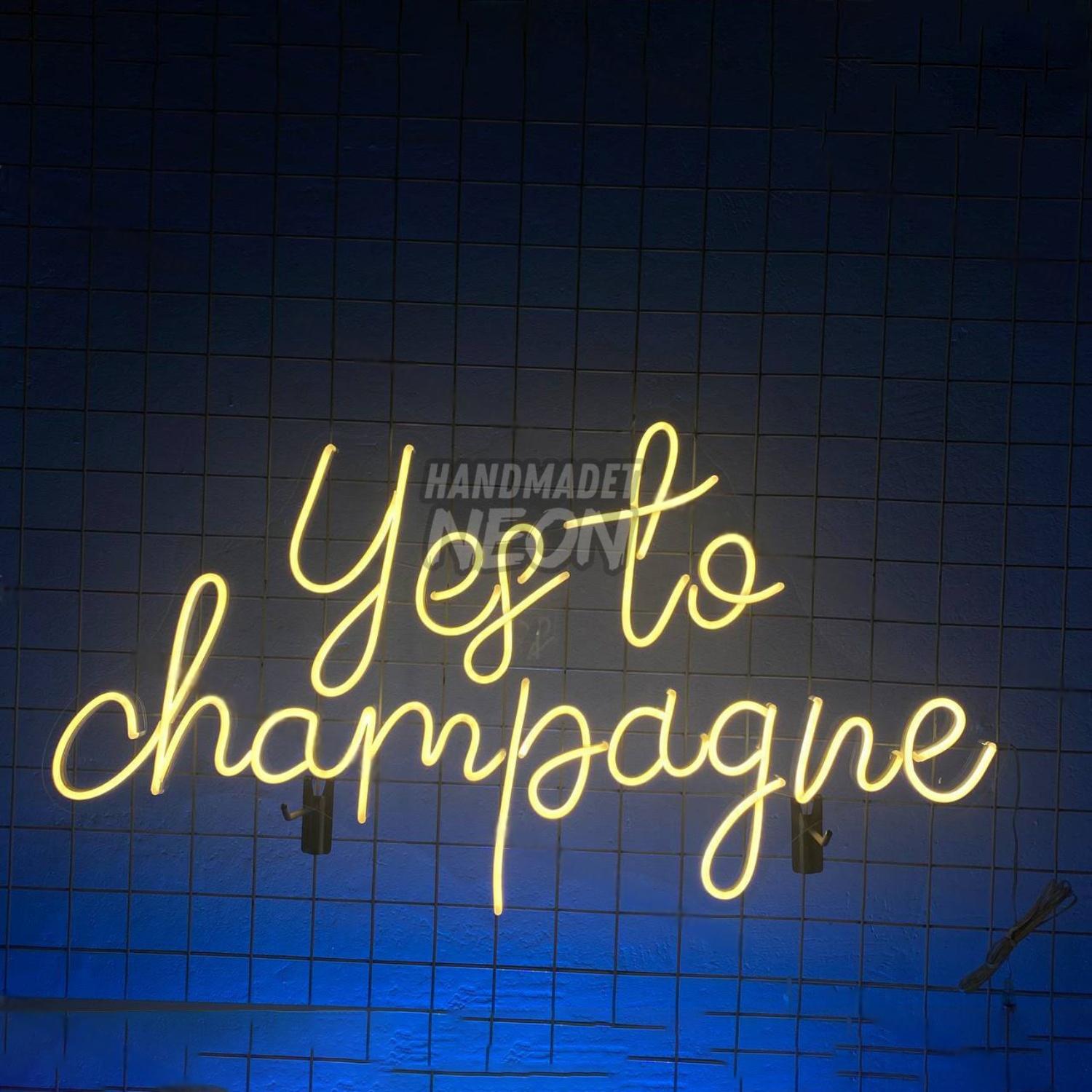 Yes To Champagne Led Neon Sign Led Decor | Shineneon