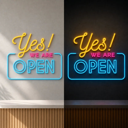 Yes We Are Open LED Neon Sign - Shineneon