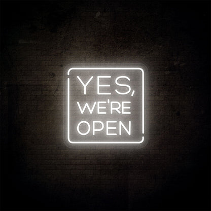 Yes Were Open Led Neon Sign | Shineneon