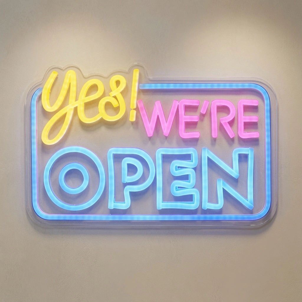 Yes We're Open LED Neon Sign Wall Neon Sign - Shineneon