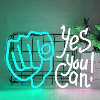 Yes You Can Gym Motivation Neon Sign | Shineneon