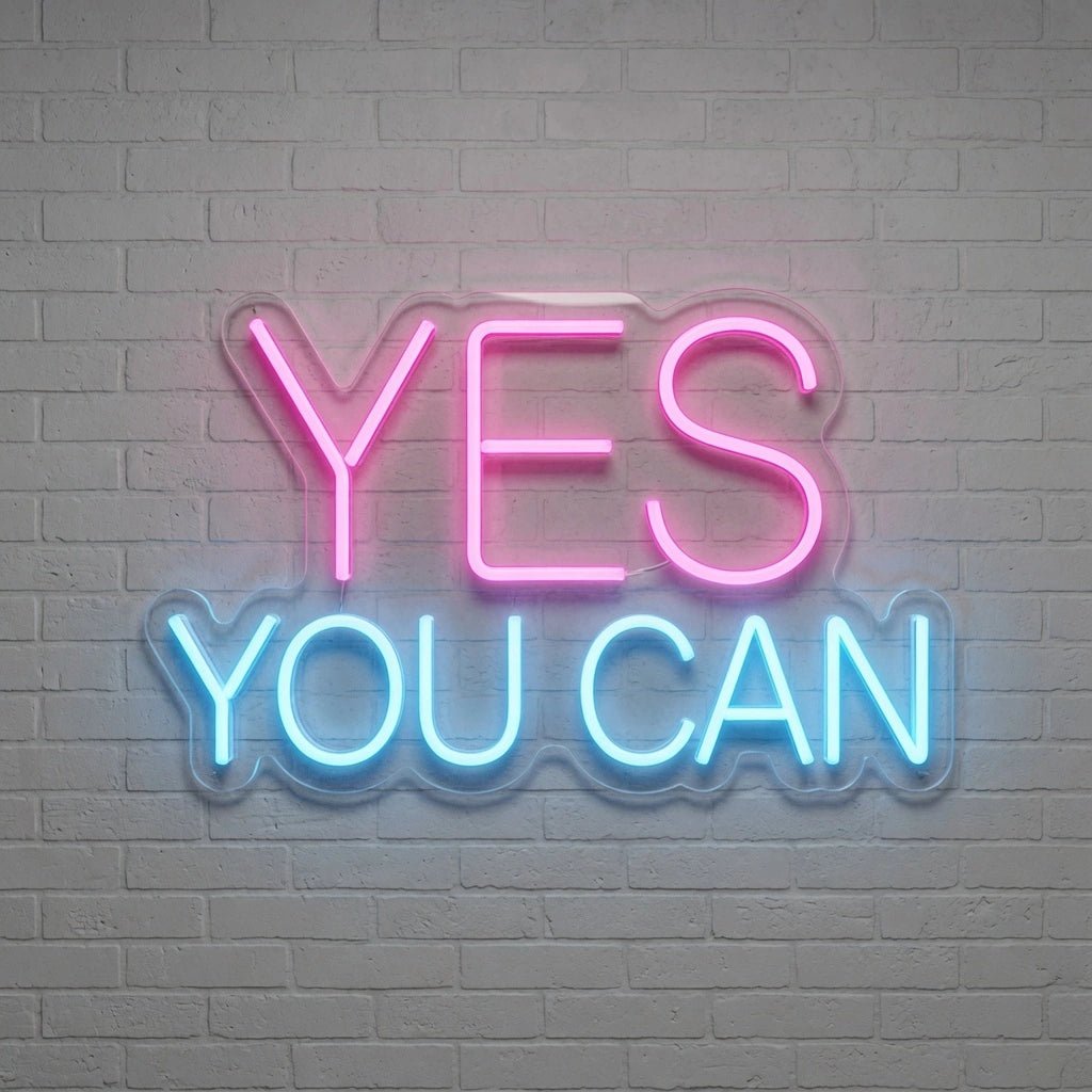 Yes You Can LED Neon Sign Wall Decor - Shineneon