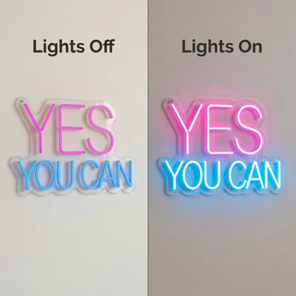 Yes You Can LED Neon Sign Wall Decor - Shineneon