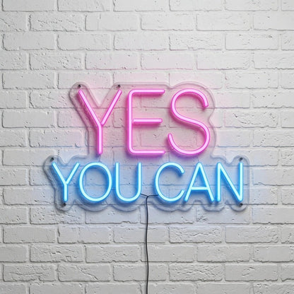 Yes You Can LED Neon Sign Wall Decor - Shineneon