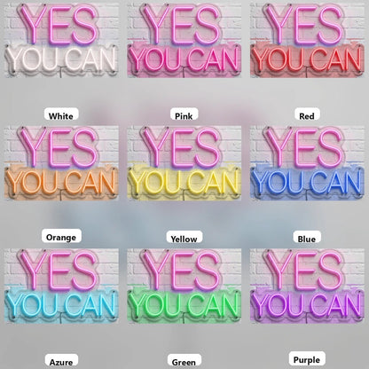 Yes You Can LED Neon Sign Wall Decor - Shineneon