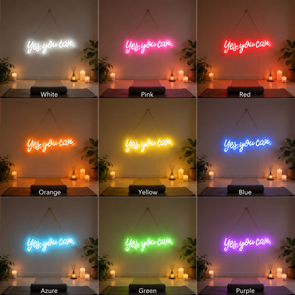 Yes You Can LED Neon Sign Wall Neon Sign - Shineneon