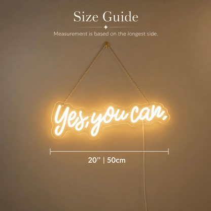 Yes You Can LED Neon Sign Wall Neon Sign - Shineneon