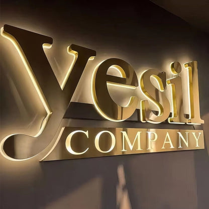 Yesil Company 3D Backlit Channel Letters Led Light Sign - Shineneon