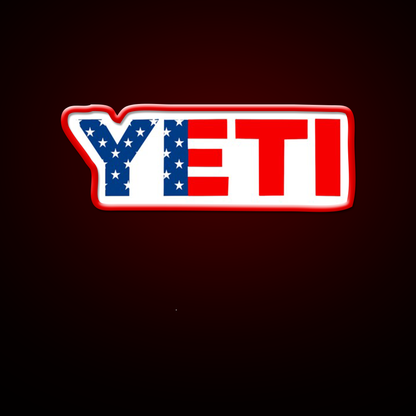 Yeti American Flag Logo Beer Bar Decor Led Neon Sign Rgb Color - LED neon sign view 10