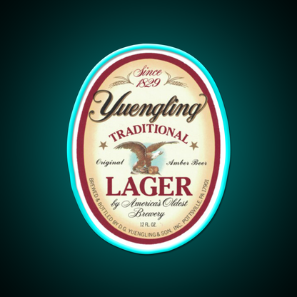 Yeungling Beer Bar Decor Led Neon Sign Rgb Color - Size and dimension reference
