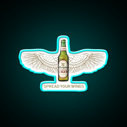 Yeungling Wings Beer Bar Decor Led Neon Sign Rgb Color - Size and dimension reference