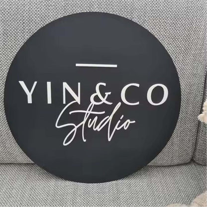 Yin And Co Studio Acrylic Business Logo Sign - Shineneon