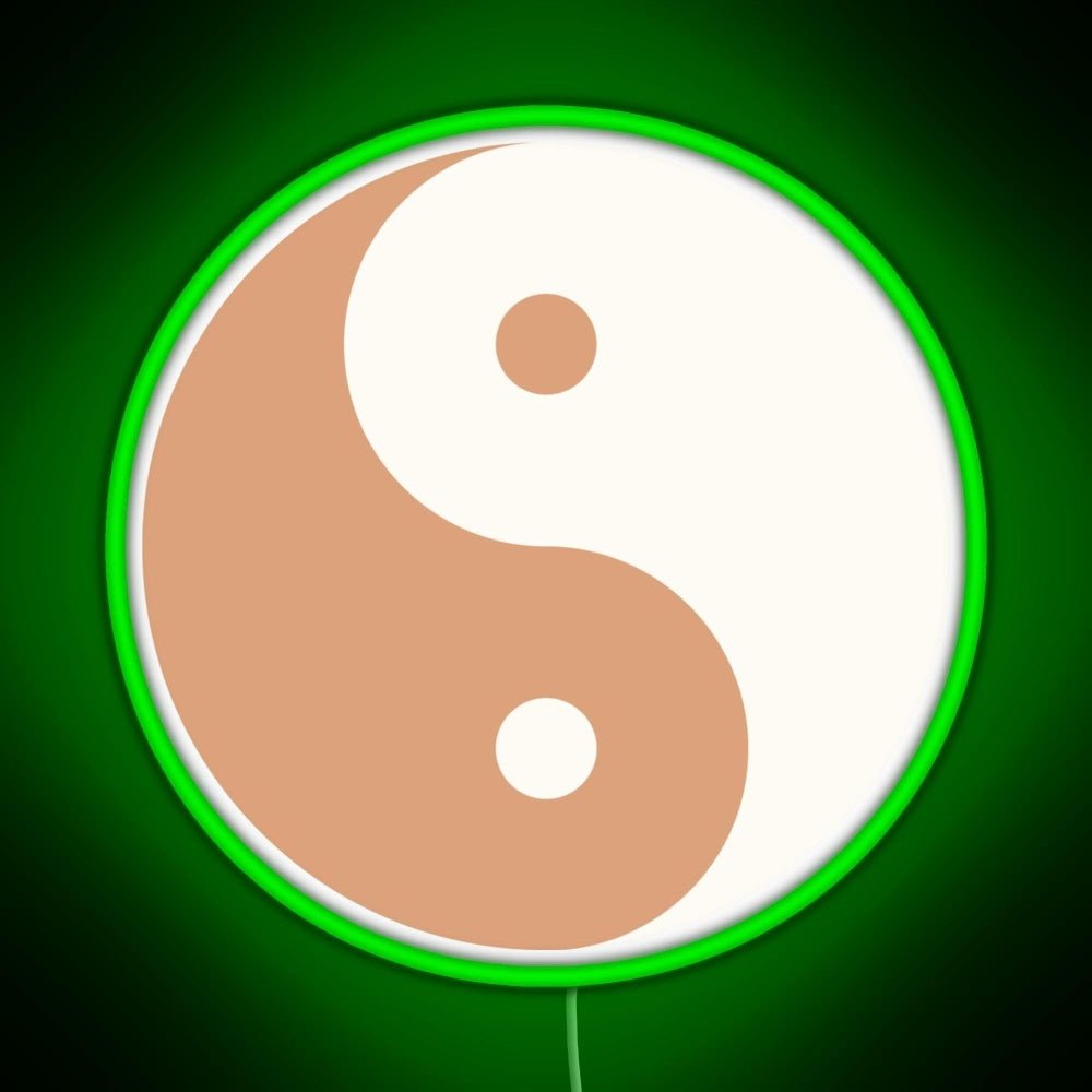 Yin Yang Minimalist Boho Design Rgb Neon Sign - Shineneon