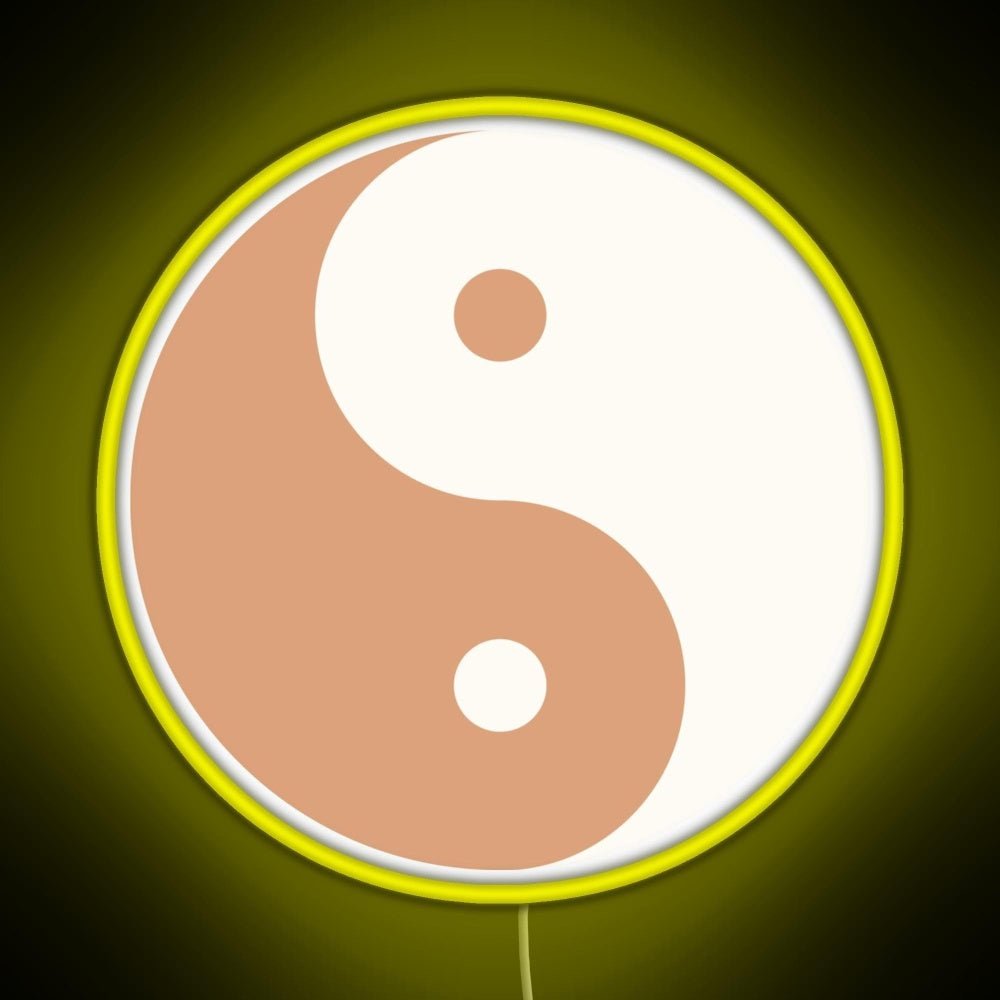 Yin Yang Minimalist Boho Design Rgb Neon Sign - Shineneon