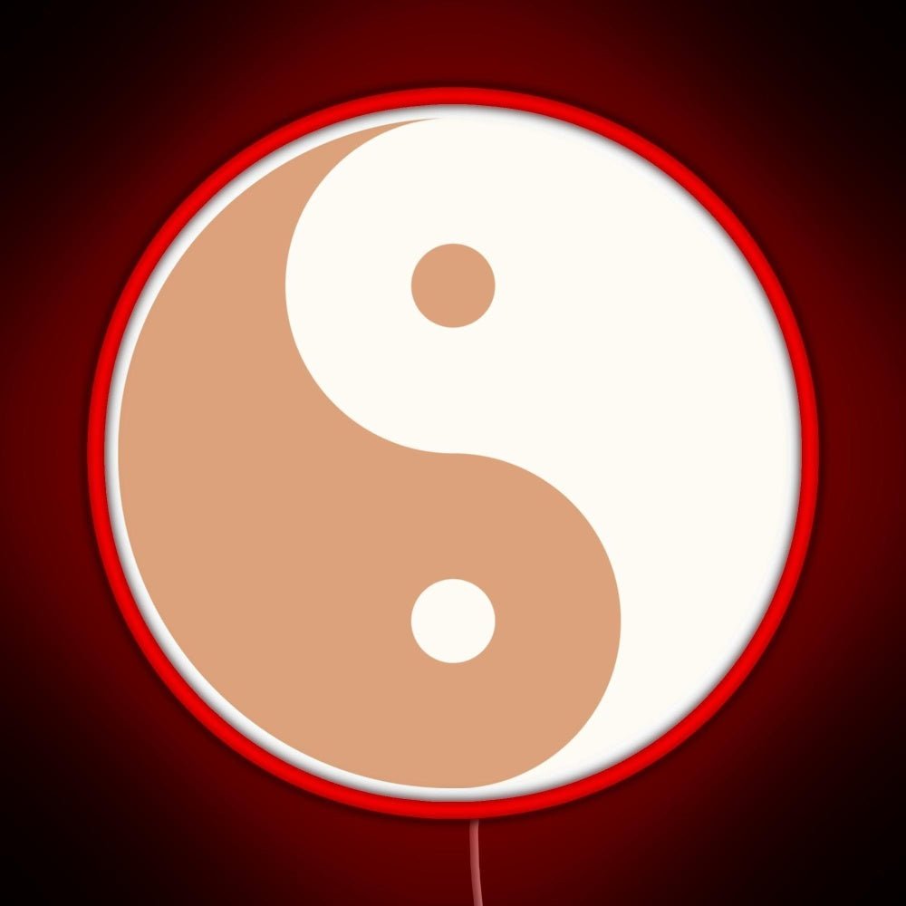 Yin Yang Minimalist Boho Design Rgb Neon Sign - Shineneon