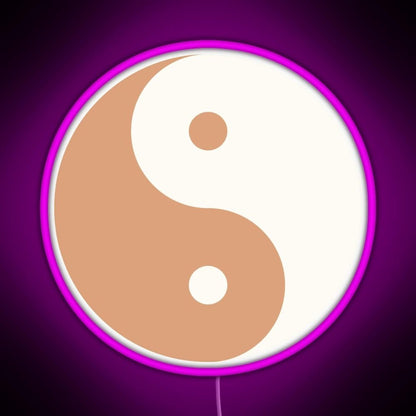 Yin Yang Minimalist Boho Design Rgb Neon Sign - Shineneon