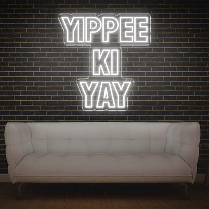 Yippee Ki Yay Bold Pink Led Neon Sign For Modern Home Commercial Decor | Shineneon