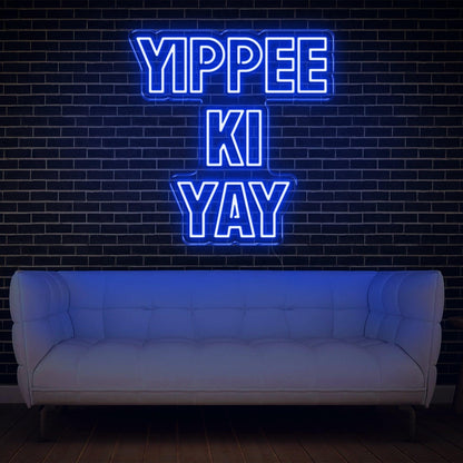 Yippee Ki Yay Bold Pink Led Neon Sign For Modern Home Commercial Decor | Shineneon