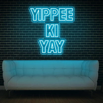 Yippee Ki Yay Bold Pink Led Neon Sign For Modern Home Commercial Decor | Shineneon