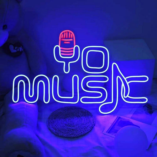 Yo Music Led Sign Business Neon Sign