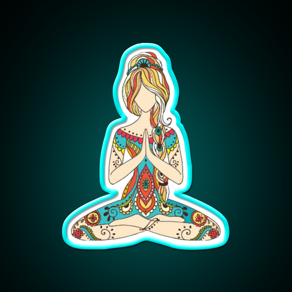 Yoga Art Yoga Led Neon Sign For Wellness Space Rgb Color