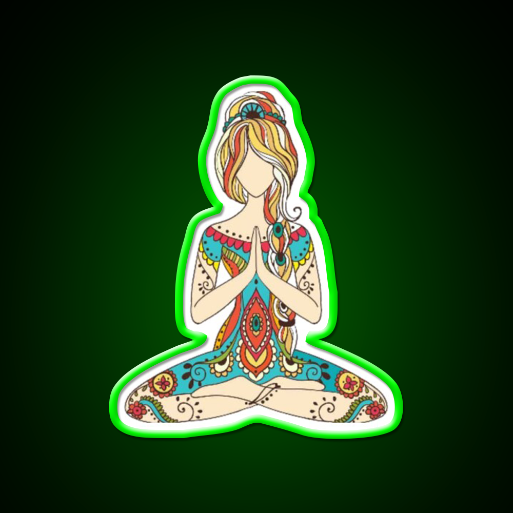 Yoga Art Yoga Led Neon Sign For Wellness Space Rgb Color