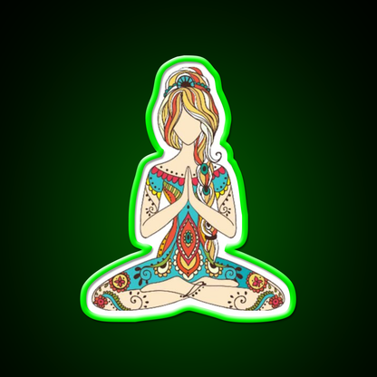 Yoga Art Yoga Led Neon Sign For Wellness Space Rgb Color