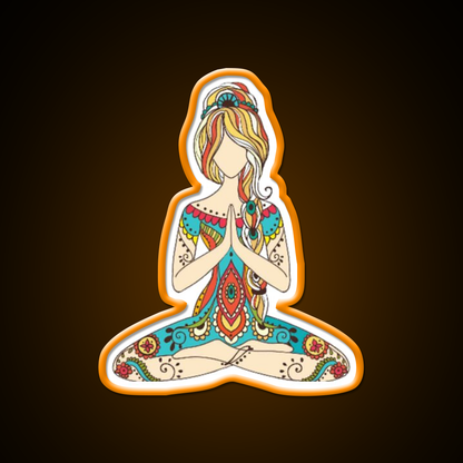 Yoga Art Yoga Led Neon Sign For Wellness Space Rgb Color