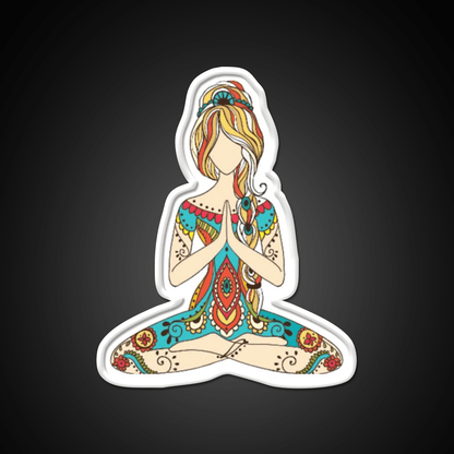 Yoga Art Yoga Led Neon Sign For Wellness Space Rgb Color - Shineneon