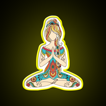 Yoga Art Yoga Led Neon Sign For Wellness Space Rgb Color