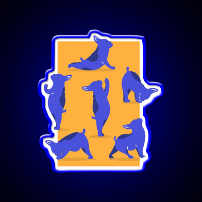 Yoga Asana Yoga Led Neon Sign For Wellness Space Rgb Color