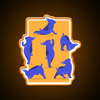 Yoga Asana Yoga Led Neon Sign For Wellness Space Rgb Color