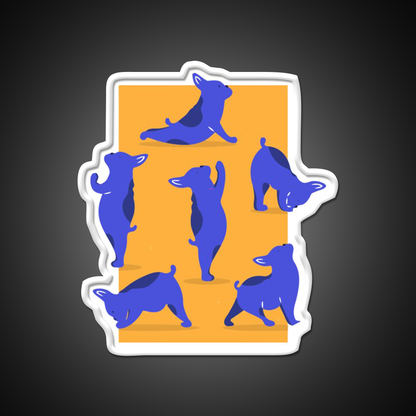 Yoga Asana Yoga Led Neon Sign For Wellness Space Rgb Color