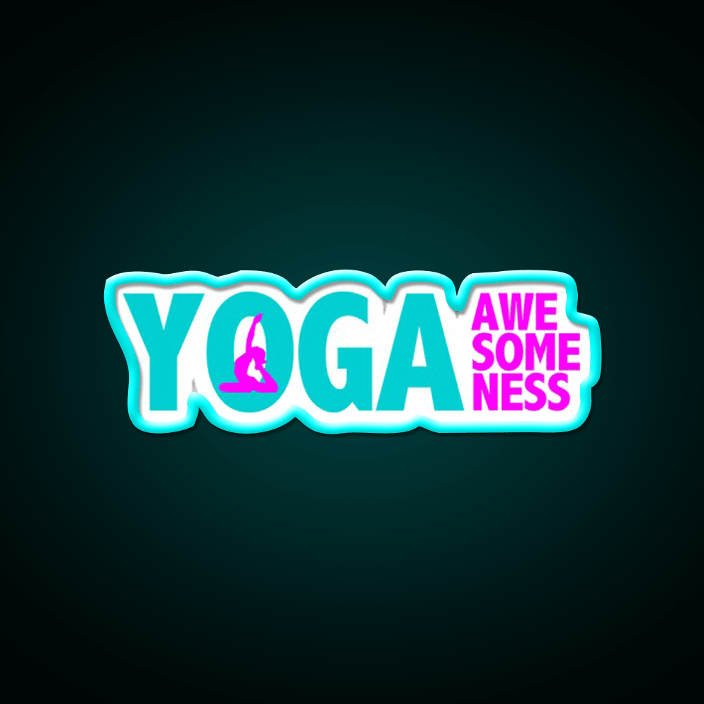 Yoga Awesomeness Yoga Led Neon Sign For Wellness Space Rgb Color - Shineneon