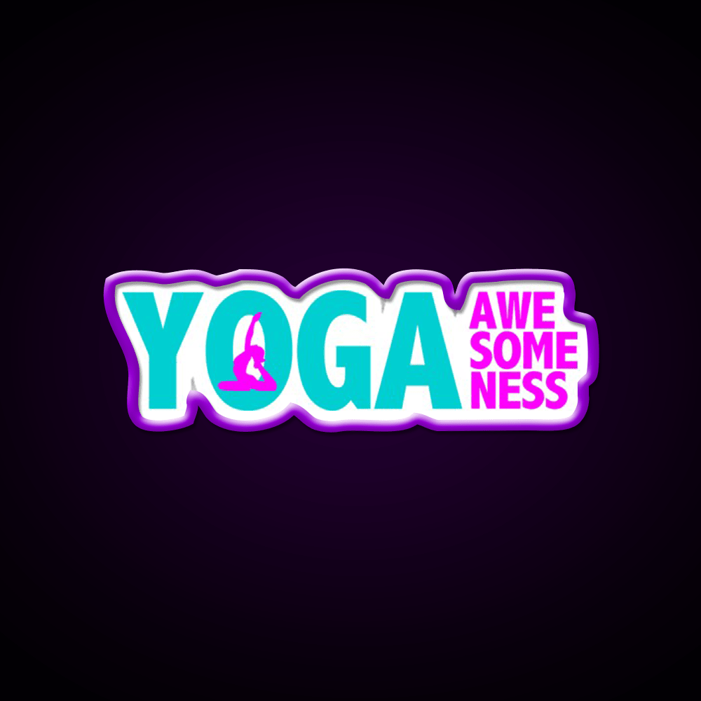 Yoga Awesomeness Yoga Led Neon Sign For Wellness Space Rgb Color - Shineneon