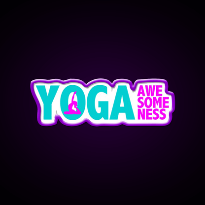 Yoga Awesomeness Yoga Led Neon Sign For Wellness Space Rgb Color - Shineneon