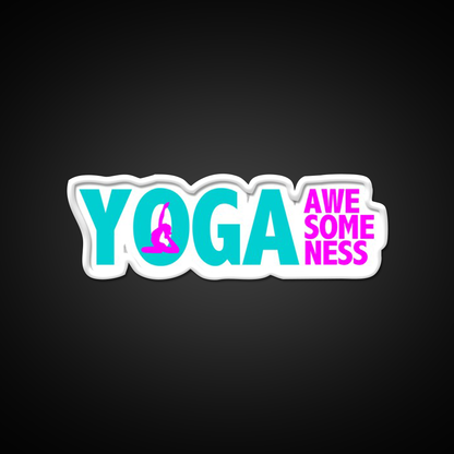Yoga Awesomeness Yoga Led Neon Sign For Wellness Space Rgb Color