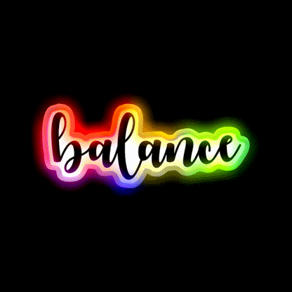 Yoga Balance Yoga Led Neon Sign For Wellness Space Rgb Color