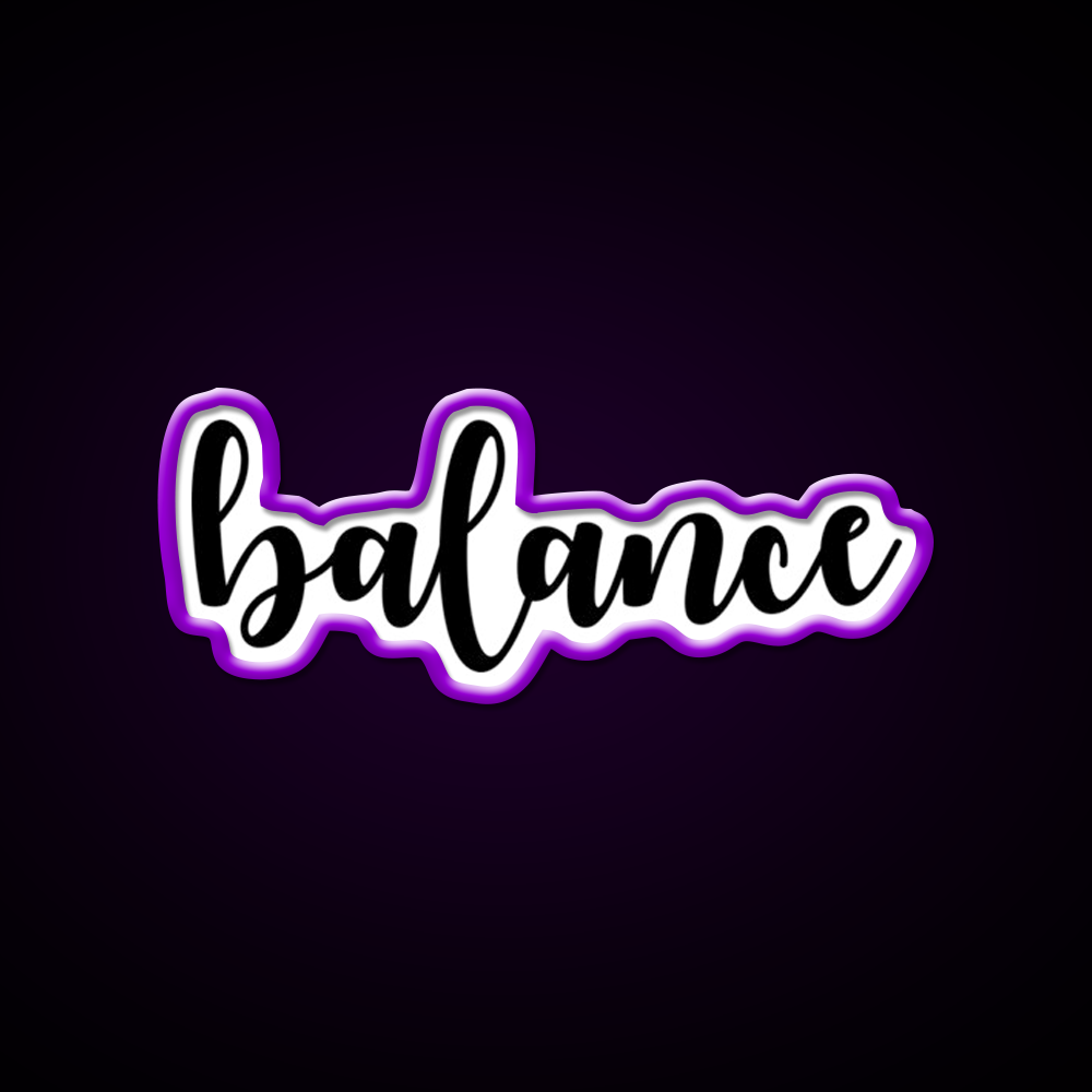 Yoga Balance Yoga Led Neon Sign For Wellness Space Rgb Color